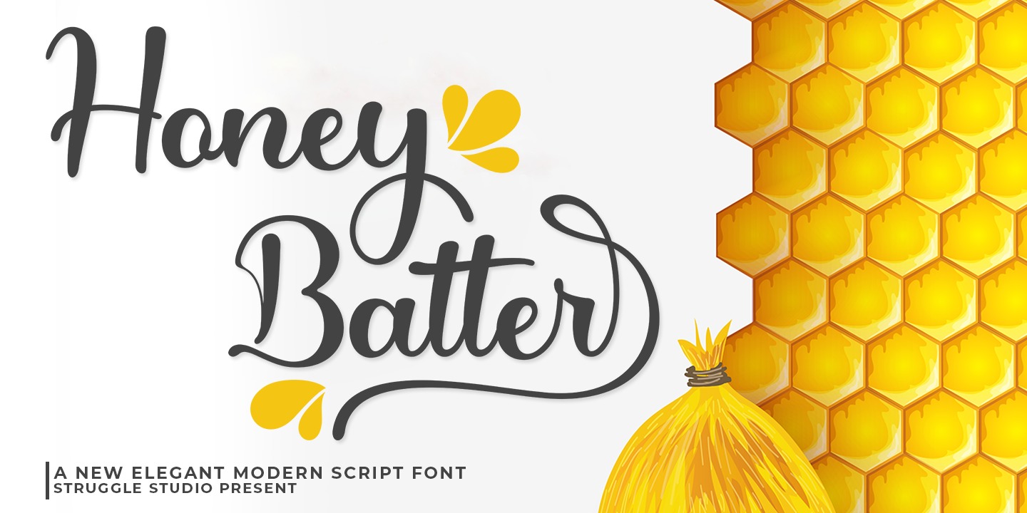 Schriftart Honey Batter
